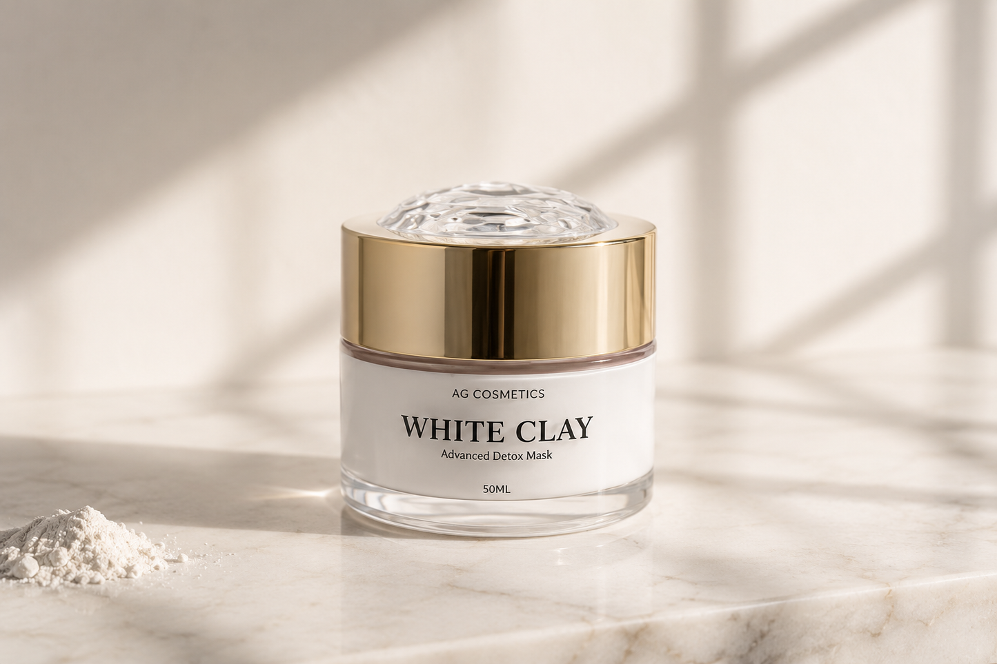 White Clay Mask (50ml) - Μάσκα Προσώπου με Λευκή Άργιλο (κωδ. 110)