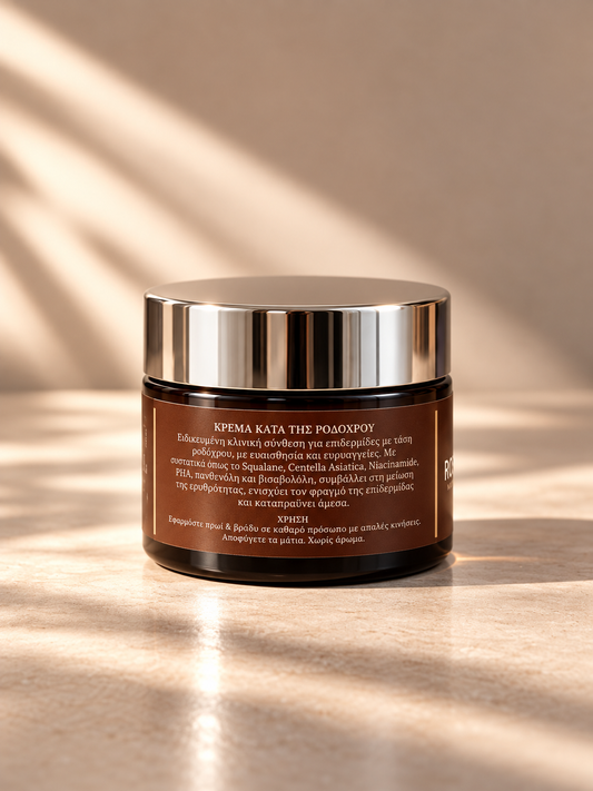 ROSACEA RELIEF CREAM 50ml
(κωδ.115) Κρέμα Προσώπου Εξειδικευμένη για Ροδόχρους Ακμή & Ερυθρότητα